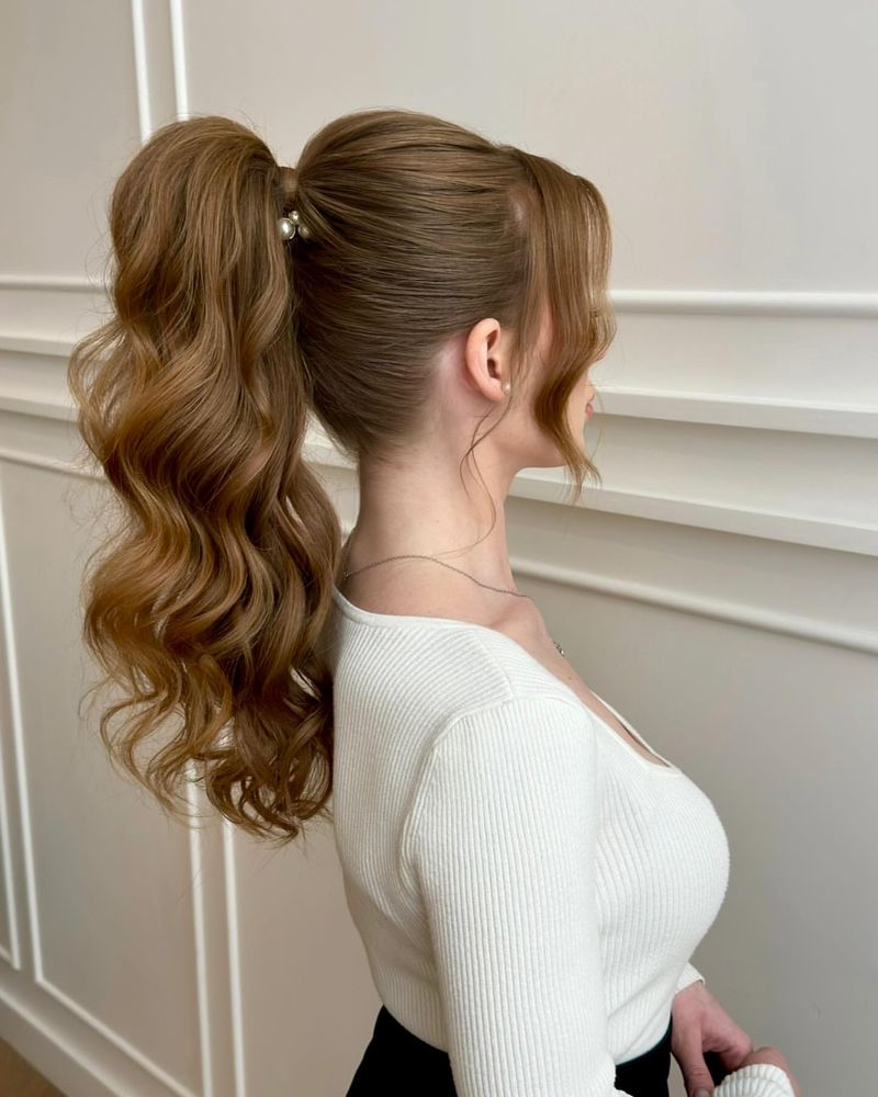 High Ponytail with Volume