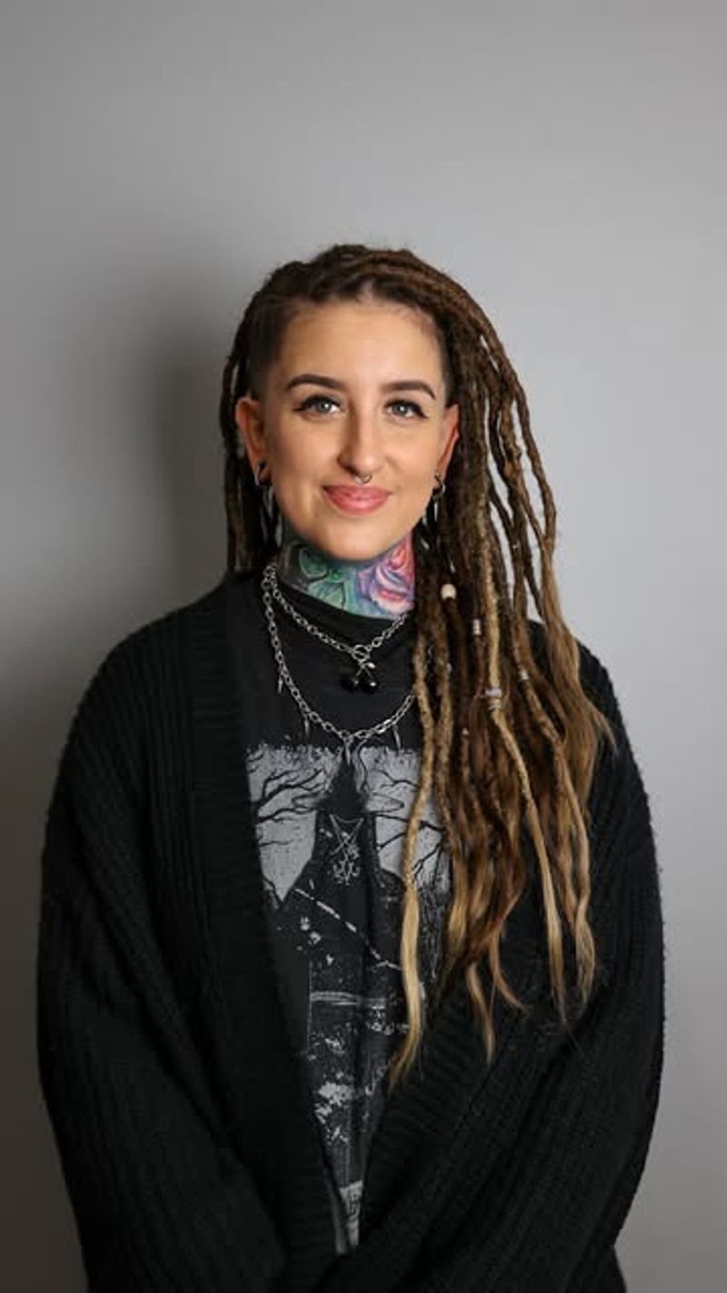 Highlighted Freeform Dreads