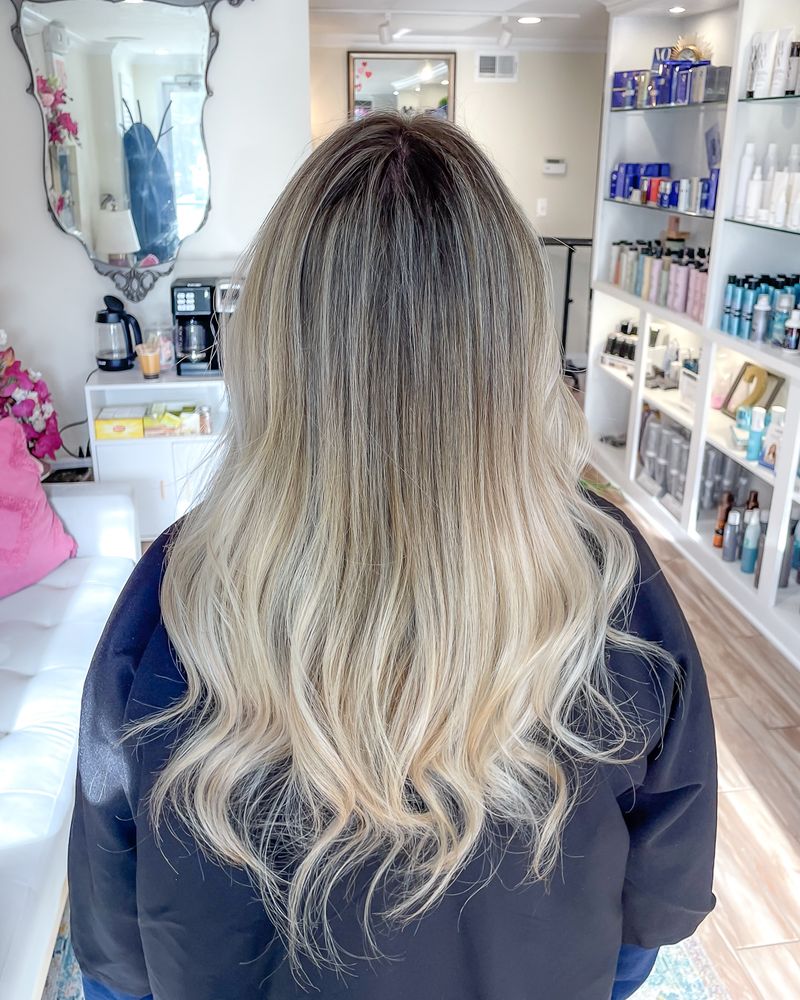 Balayage platina gelada