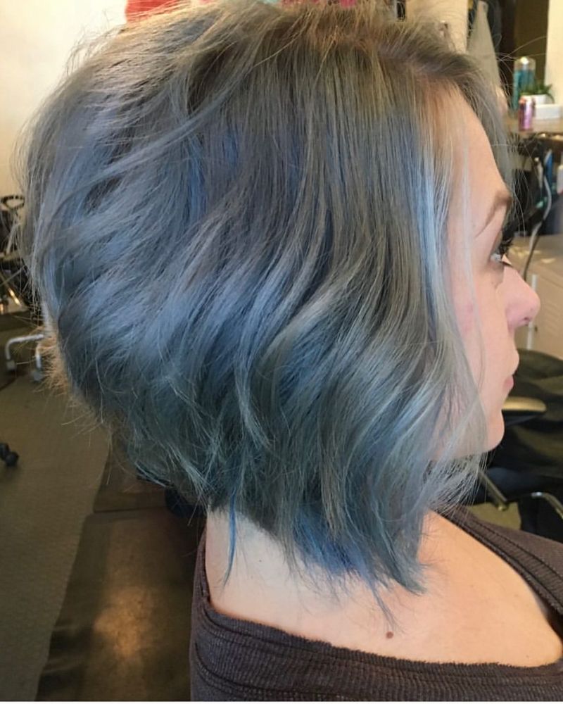 Inverted Grey Bob