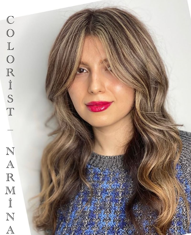 Layered Bangs with Ombre