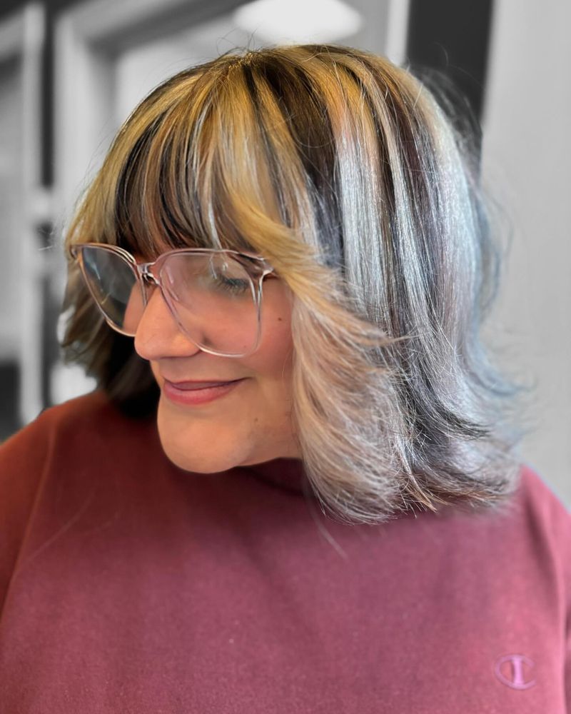 Layered Bob with Highlights