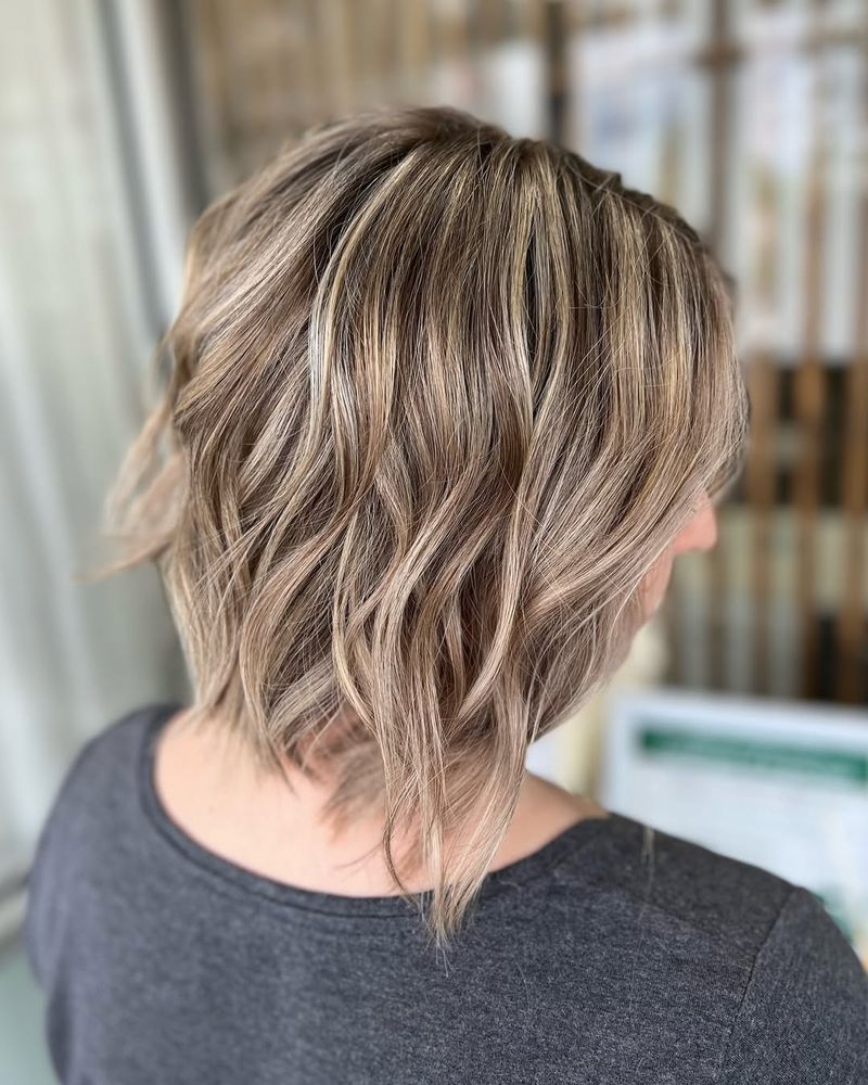 Layered Bob with Lowlights