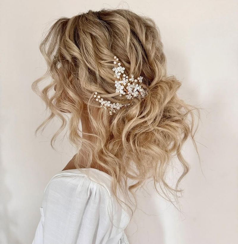 Layered Bun with Soft Curls