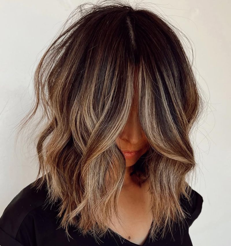 Layered Lob with Highlights