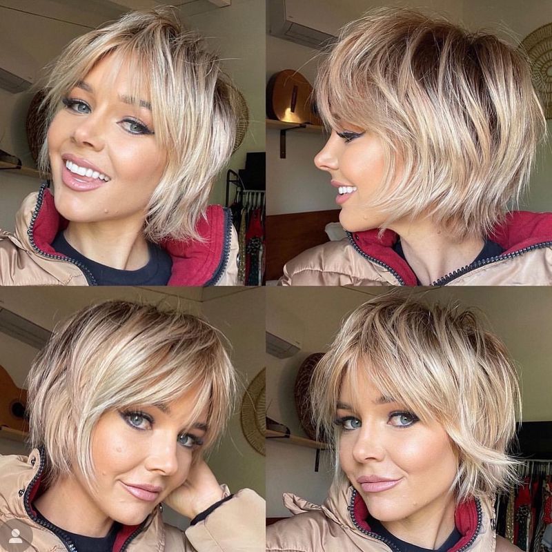 Pixie a capas con mechas