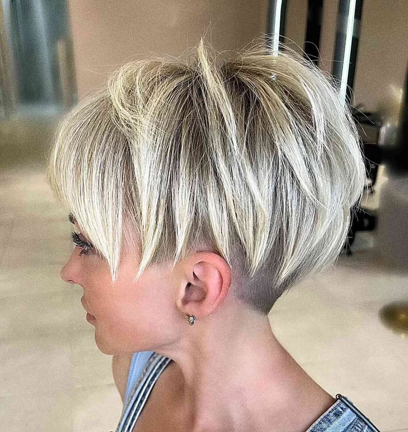 Layered Undercut Pixie