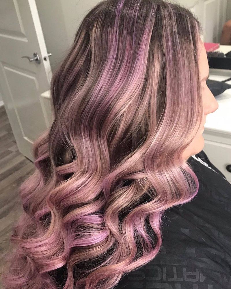 Balayage lilás