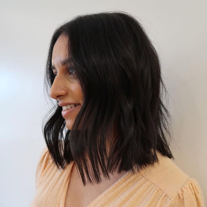 Long Bob with Subtle Waves