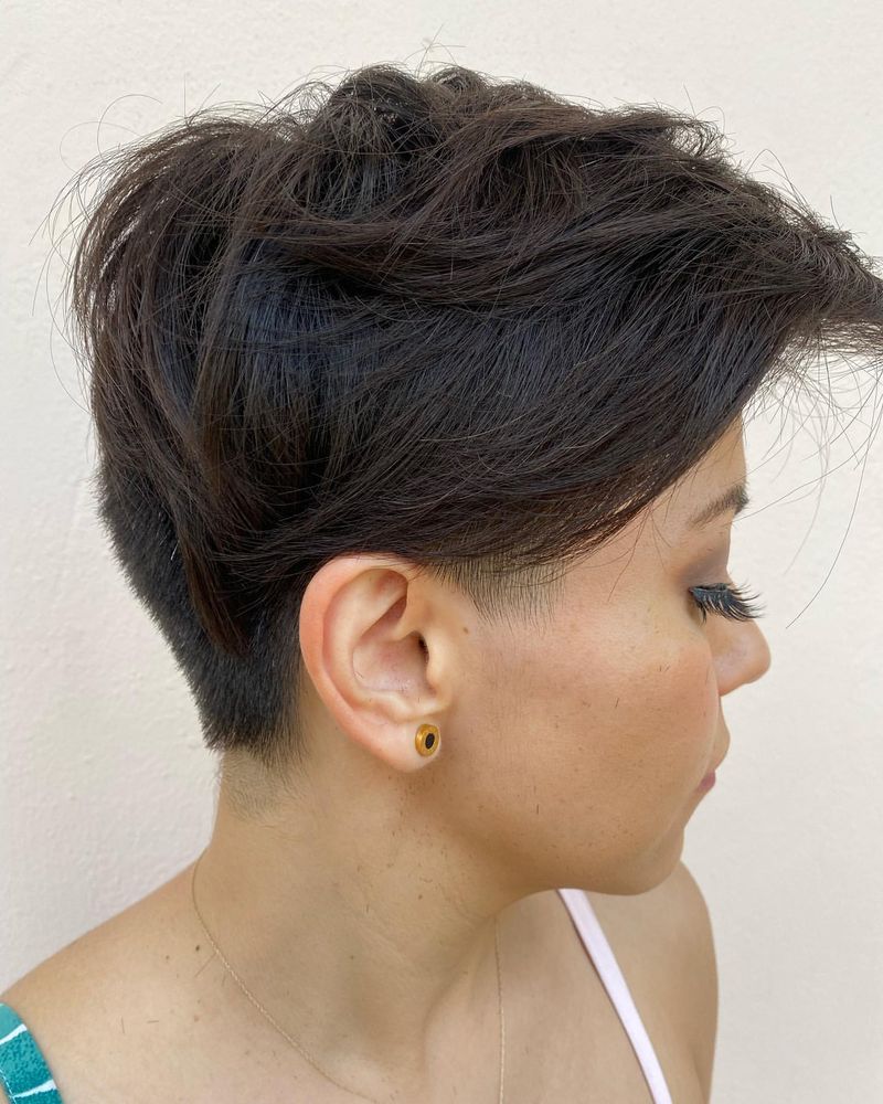 Long Pixie with Tapered Sides