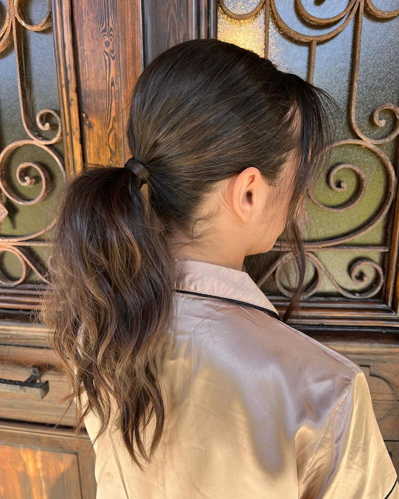 Loose Ponytail