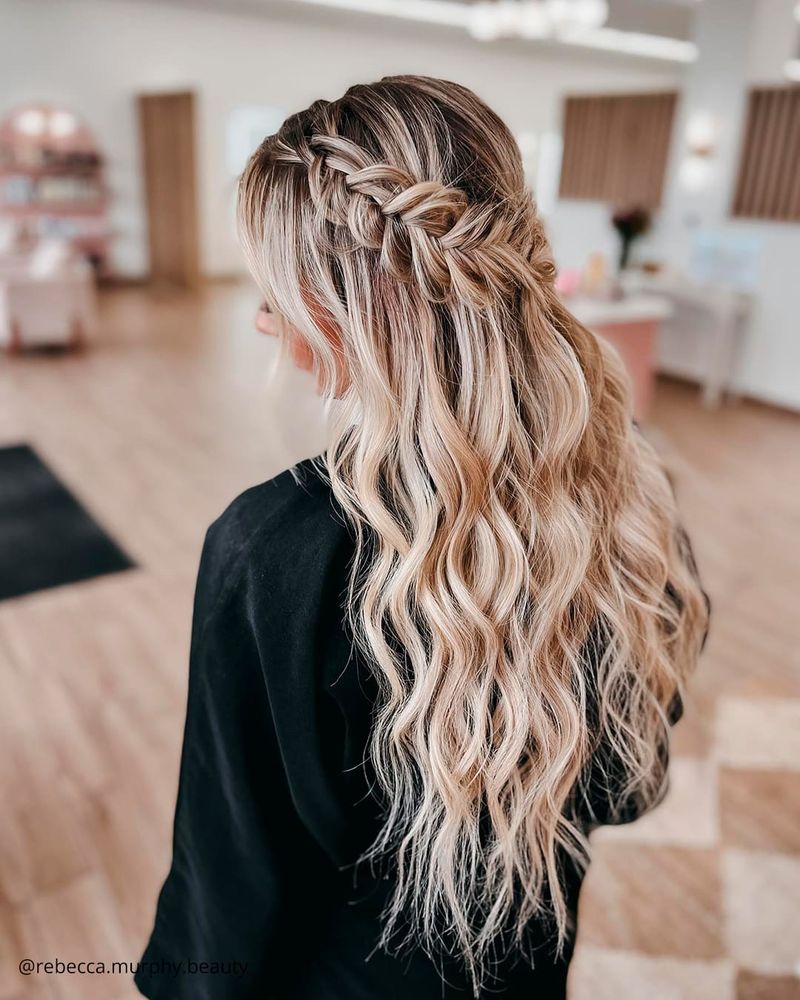 Loose Waves with Braided Accents