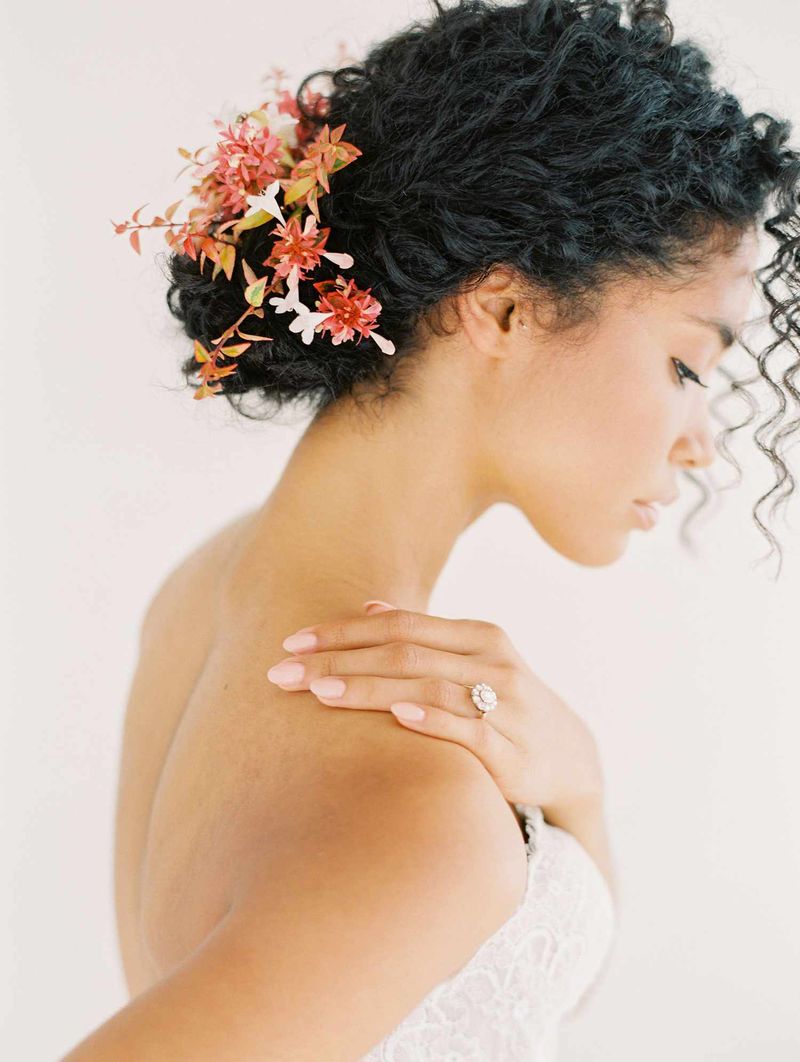 Messy Bun with Accessorized Twist