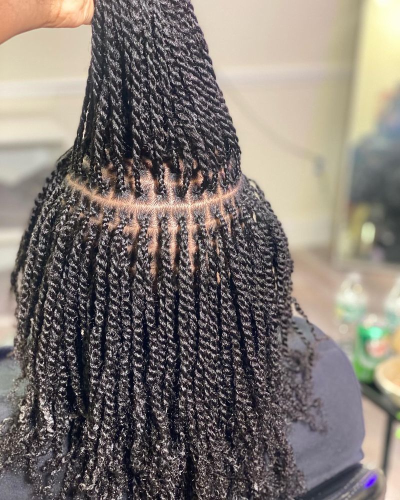 Micro Braids with Detailed Shave