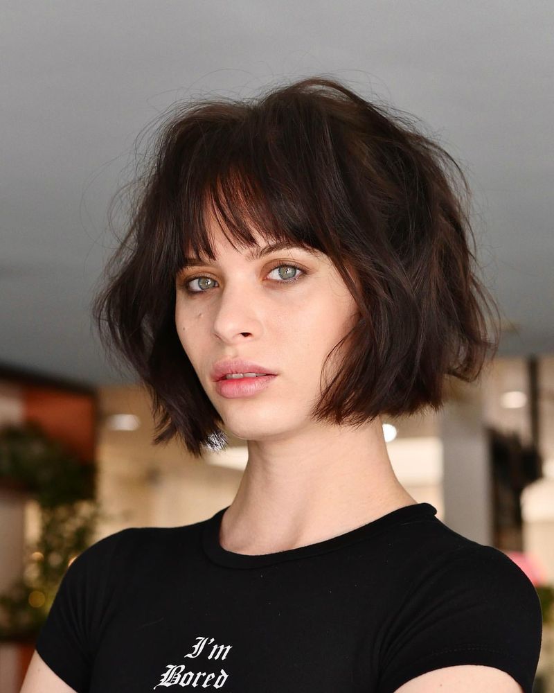 Modern Bob with Bangs