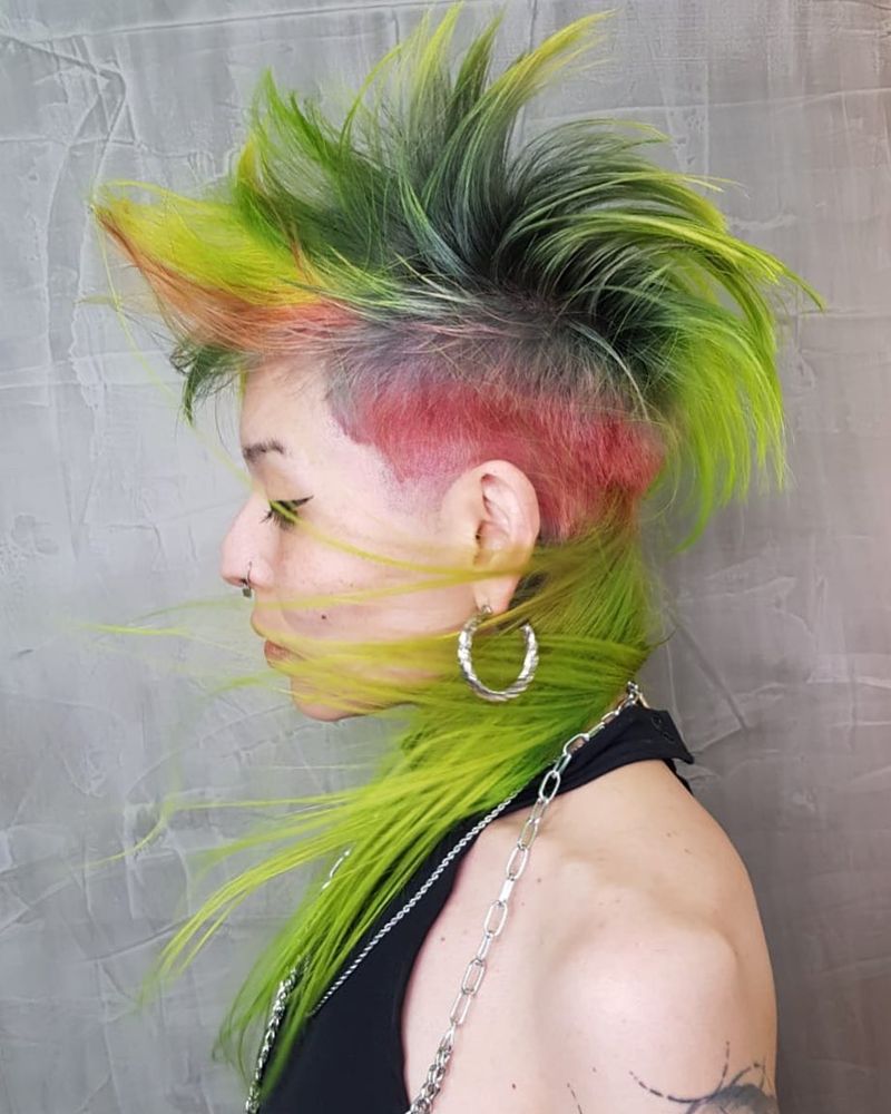 Neon Green Mohawk