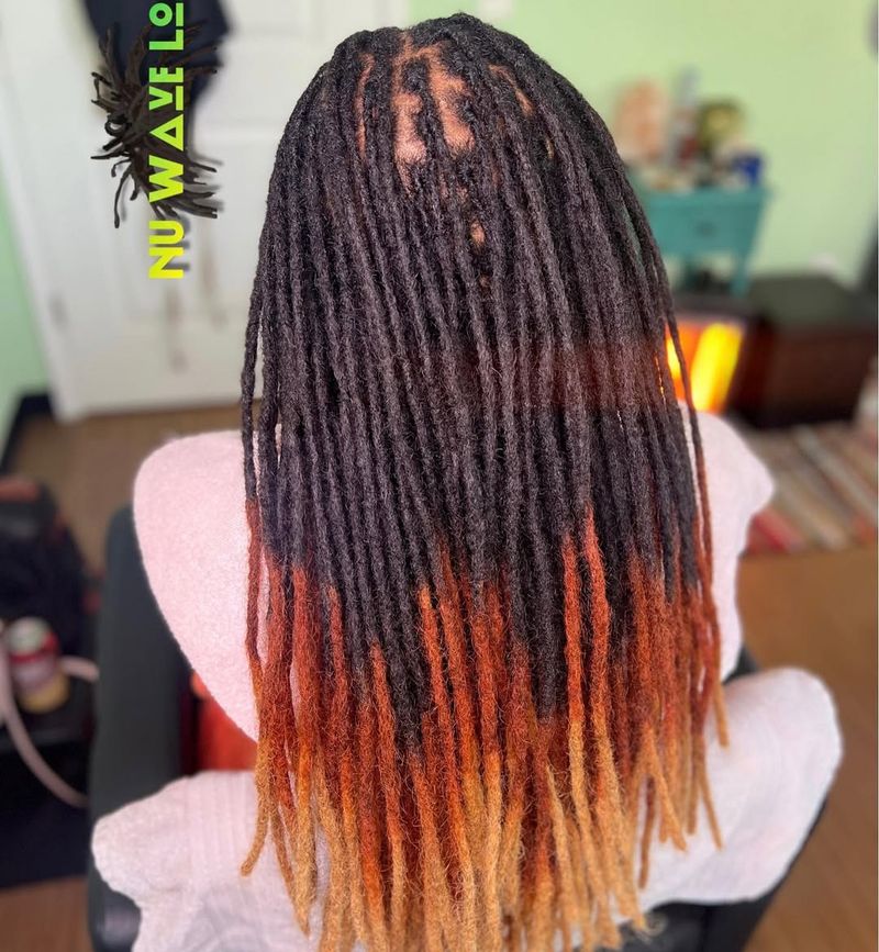 Ombre Freeform Dreads