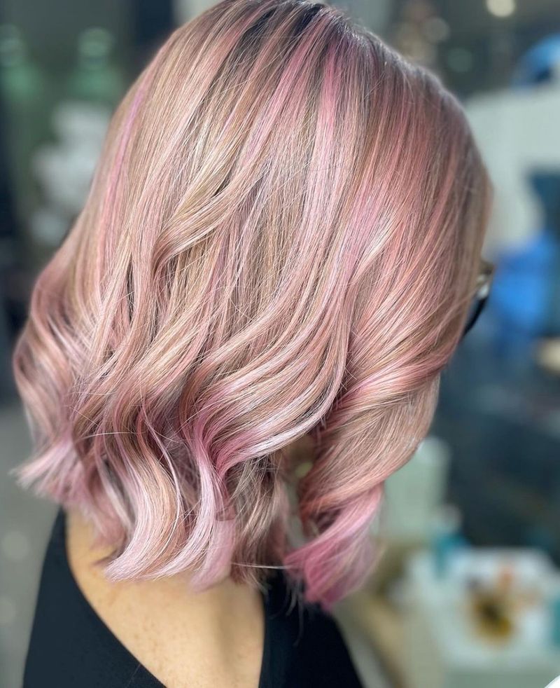 Blush Pink Highlights