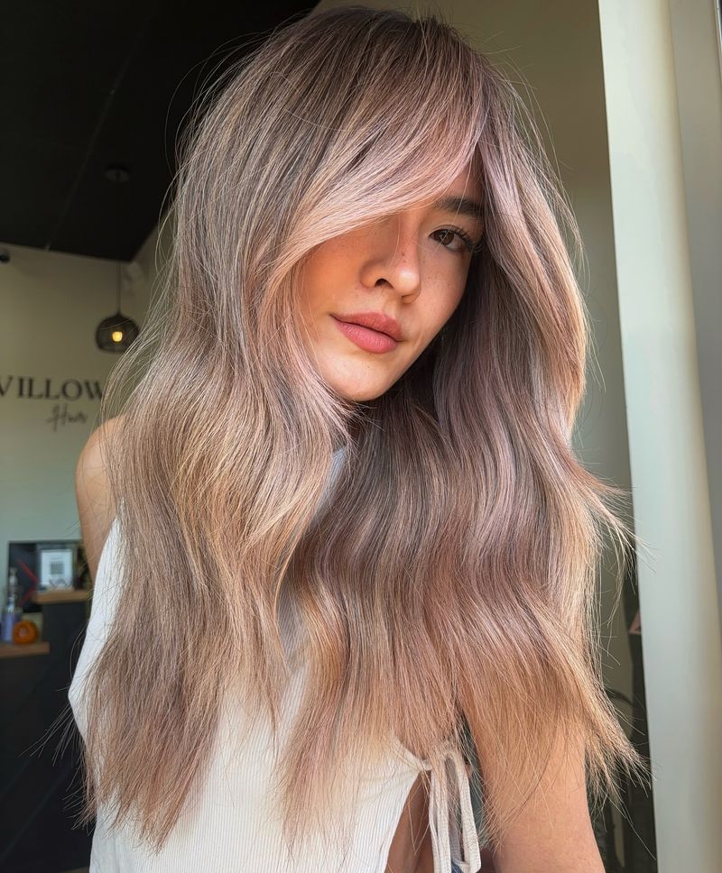 Balayage Champanhe Rosa