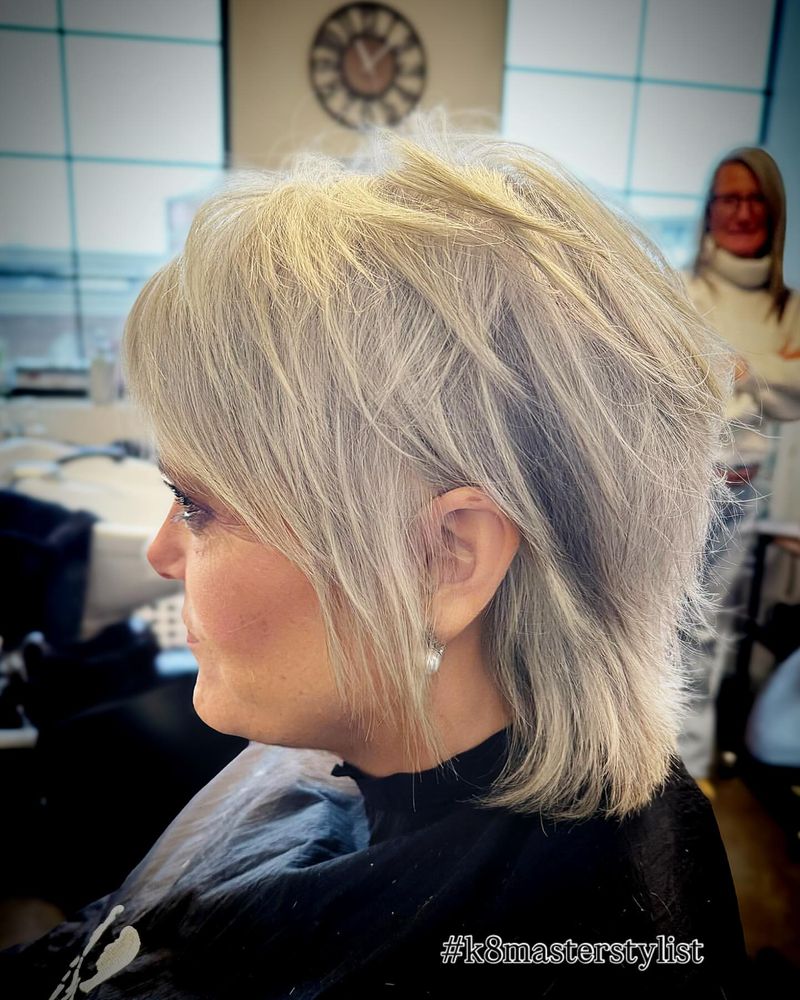 Pixie Shag with Side Part