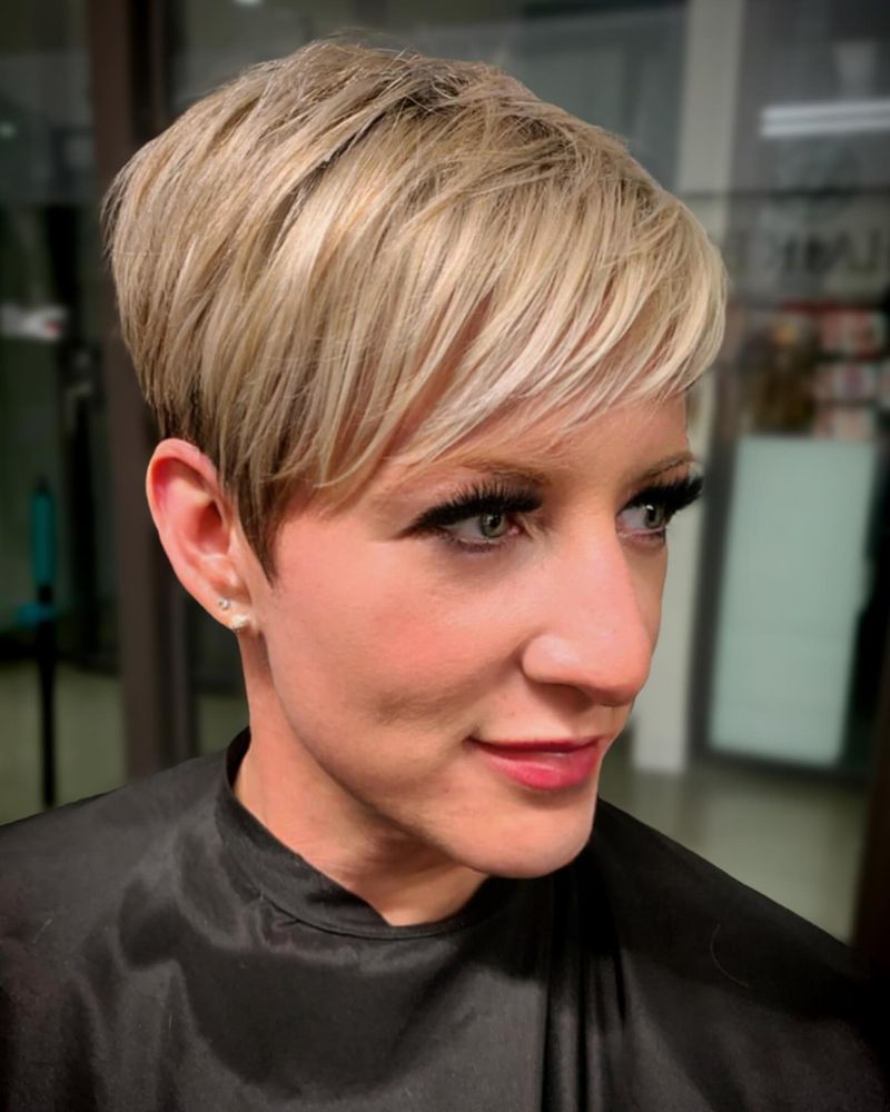 Pixie Undercut with Highlights