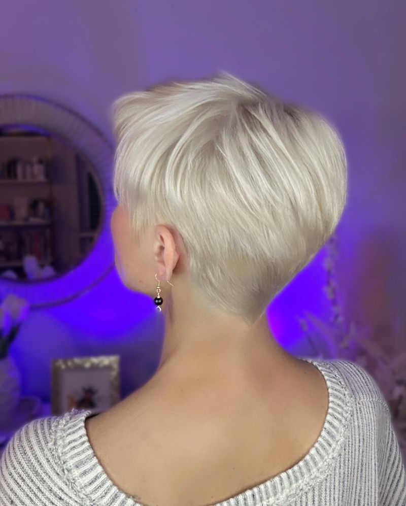 Pixie with Buzzed Nape