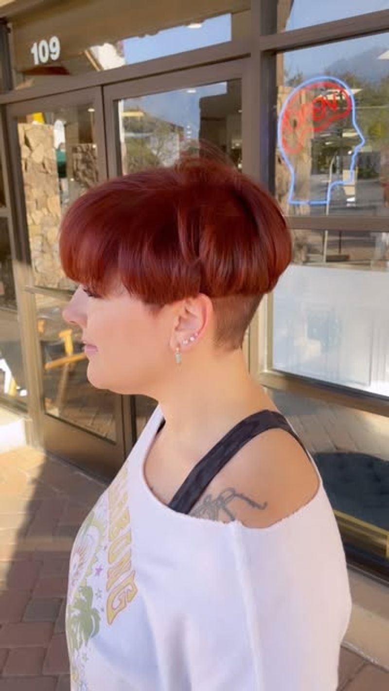 Red Pixie Undercut