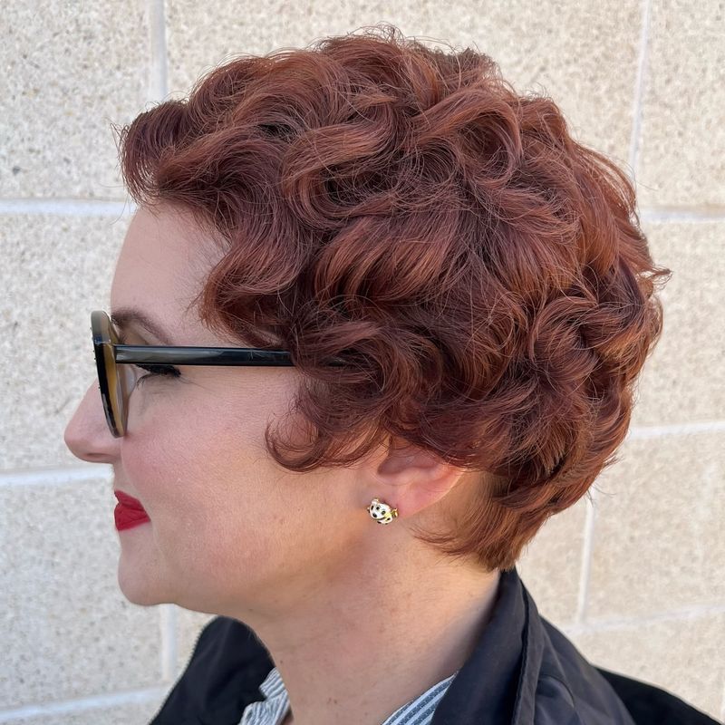 Retro Curly Pixie