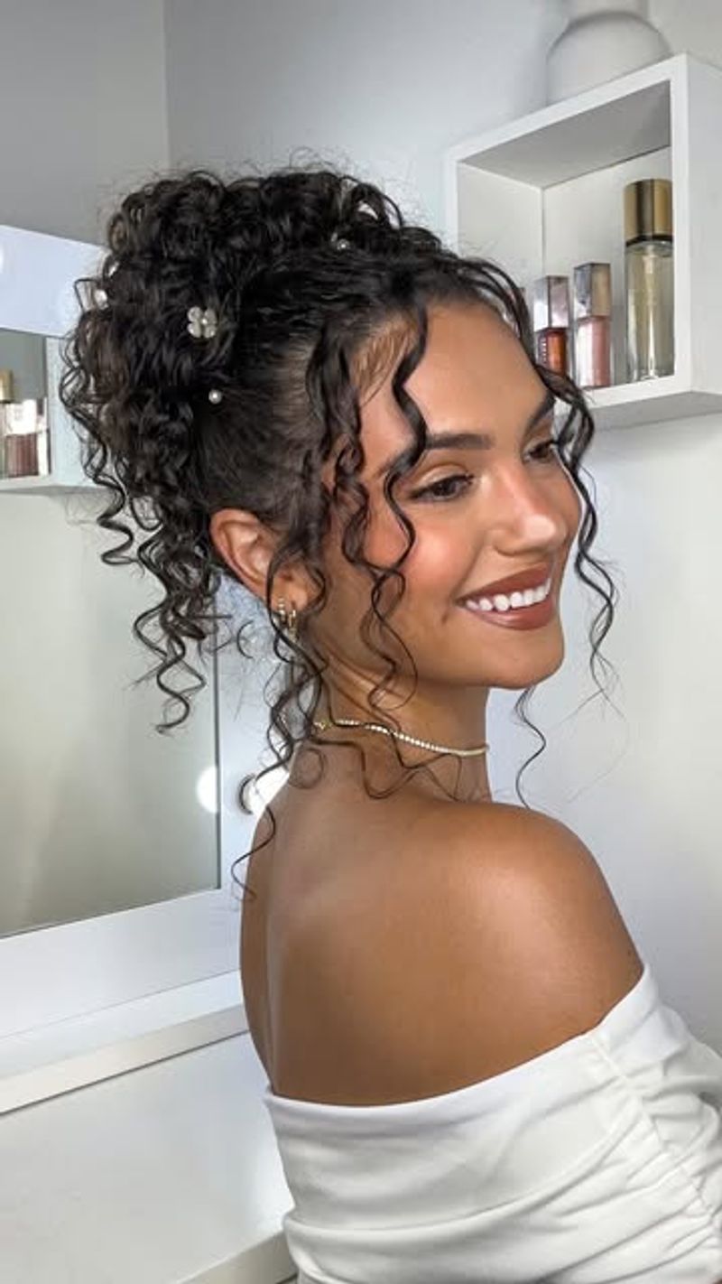 Romantic Curly Updo