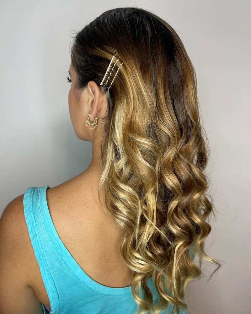 Romantic Side Swept Curls