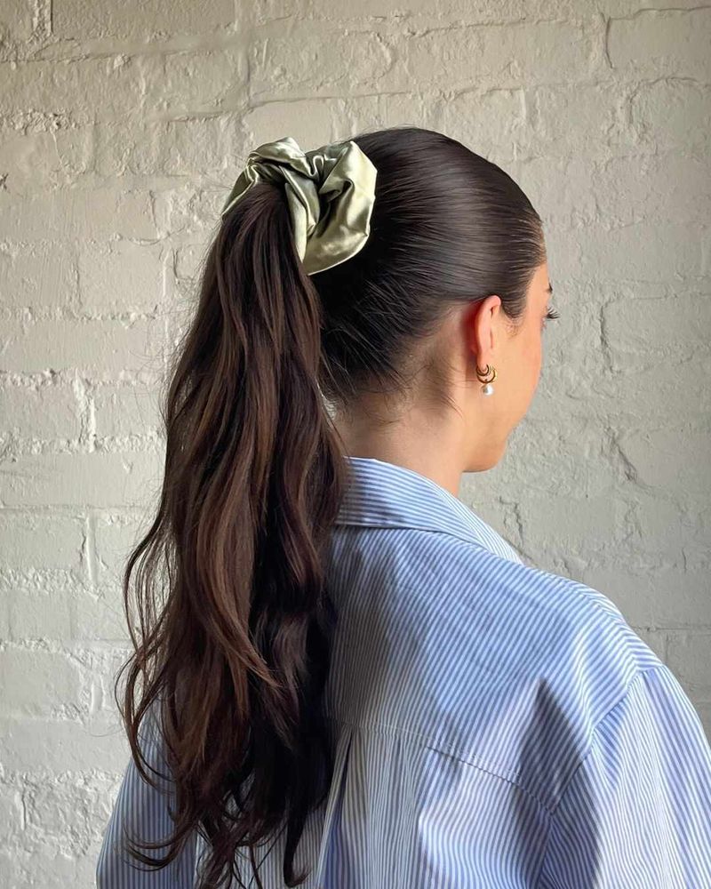 Scrunchie-bound Ponytails