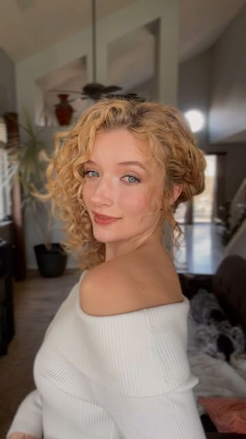 Side-Swept Curls