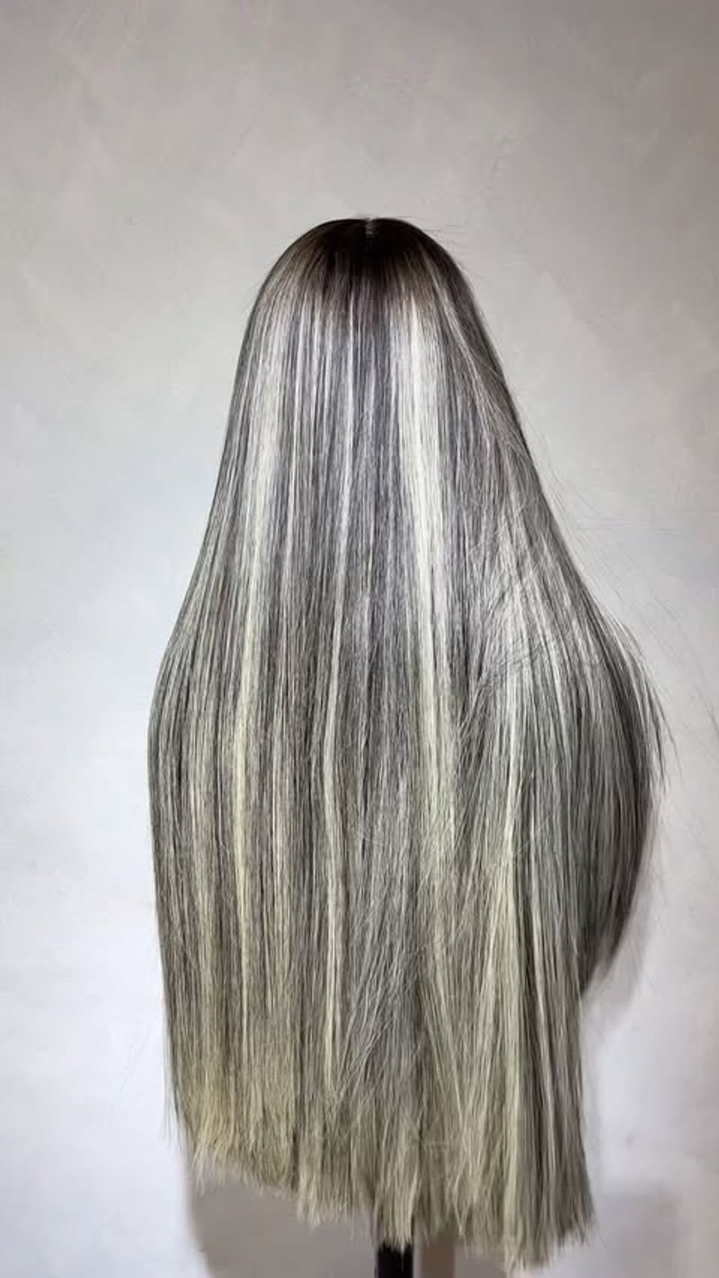 Silky Silver Straight