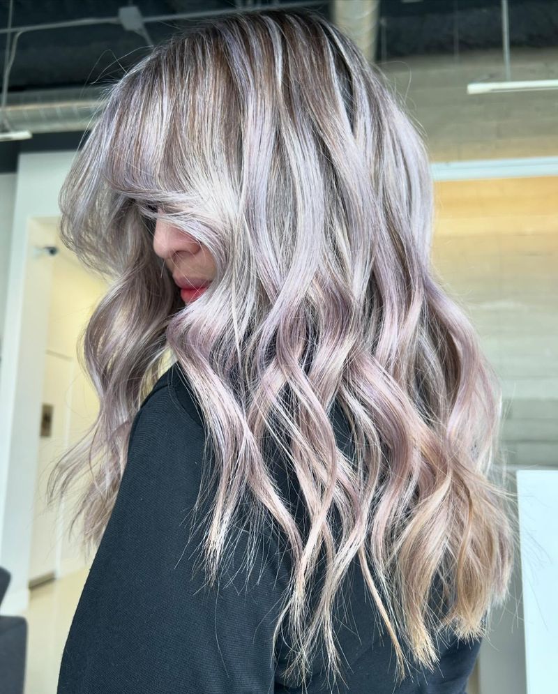 Balayage lavanda prata