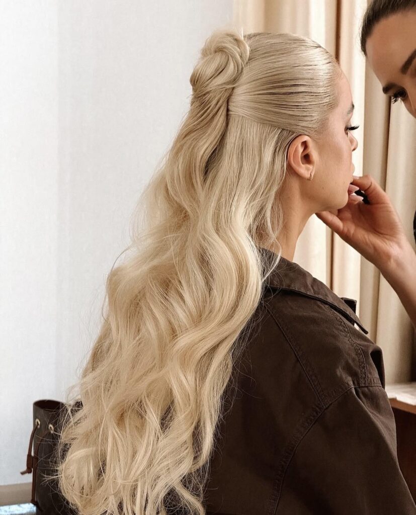 Sleek Half Up Half Down