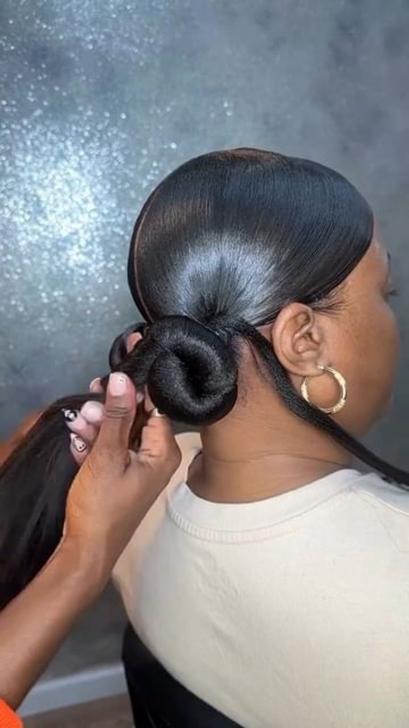 Penteado baixo elegante