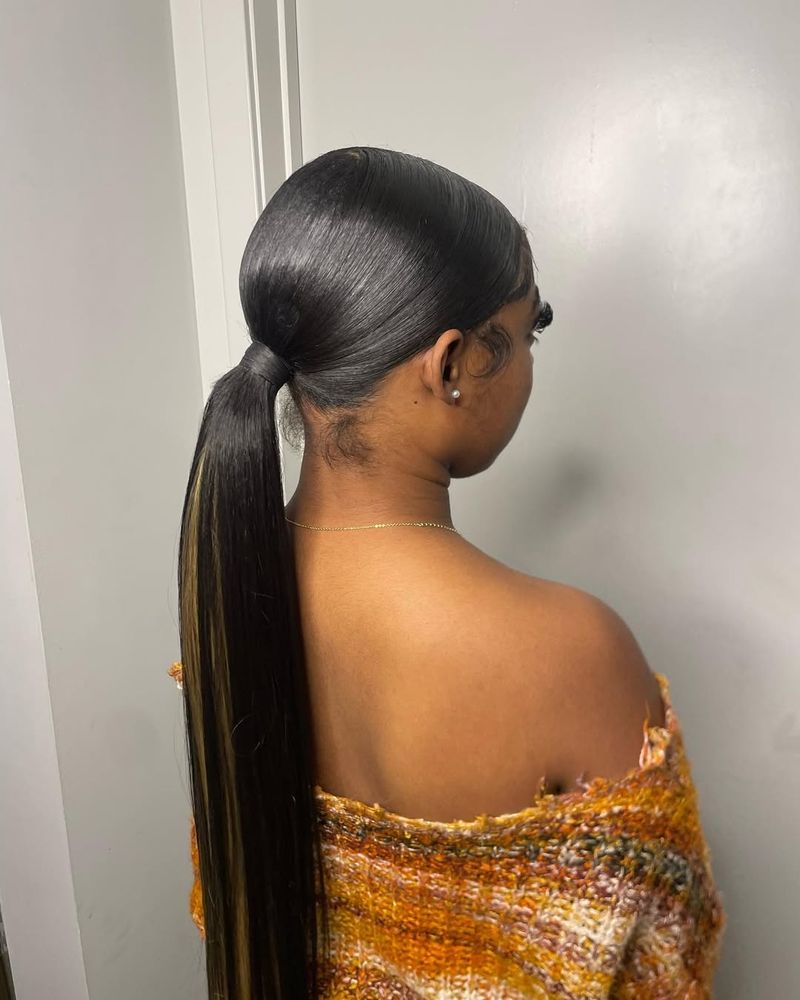 Sleek Low Ponytail