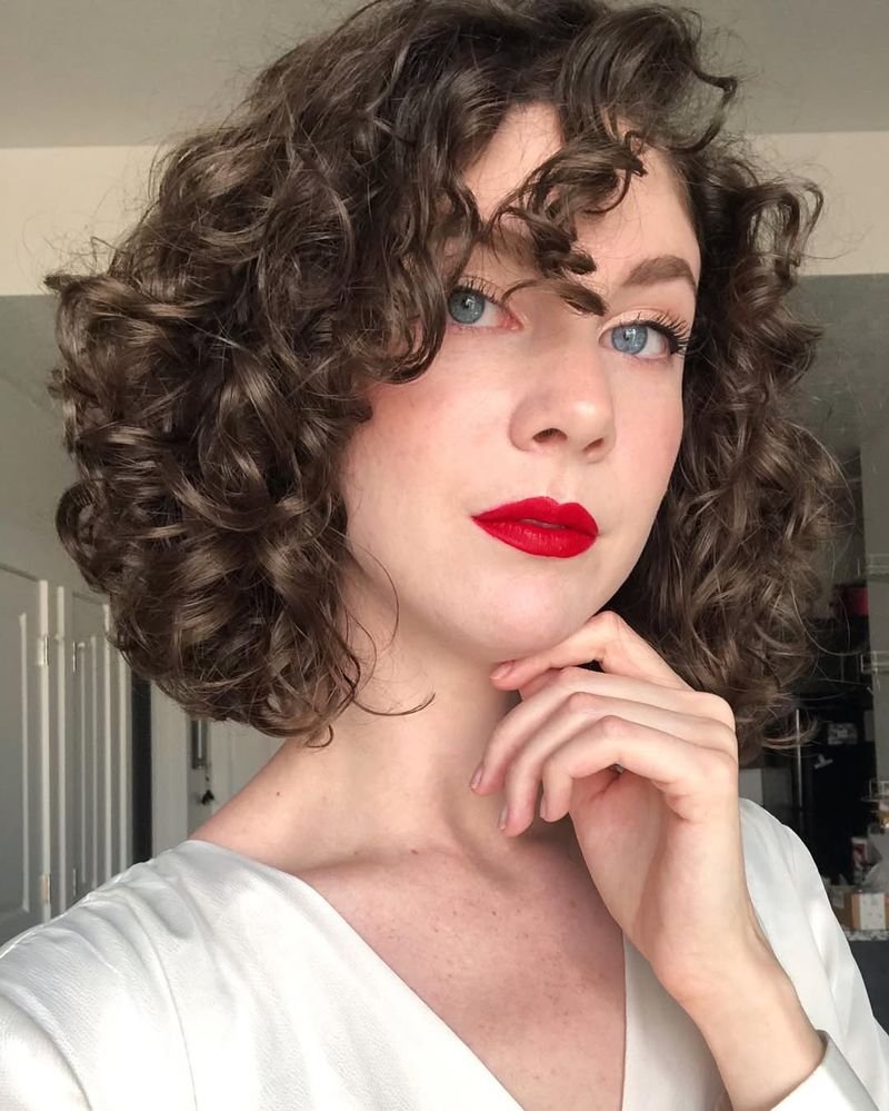 Voluminous Curly Bob