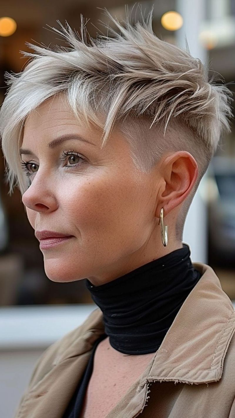 Découpe Pixie à pointes