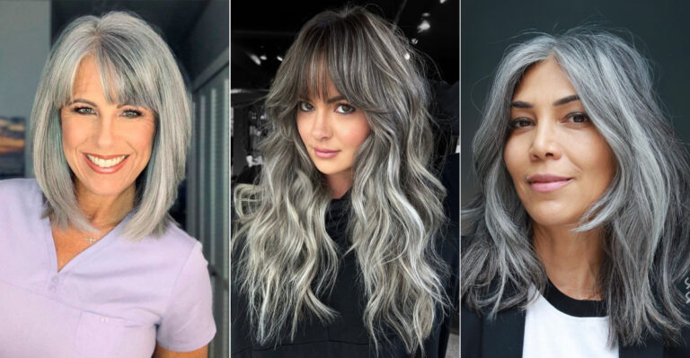 Stylists Share 32 Chic Hairstyles For Women With Gray Hair To Try This Winter