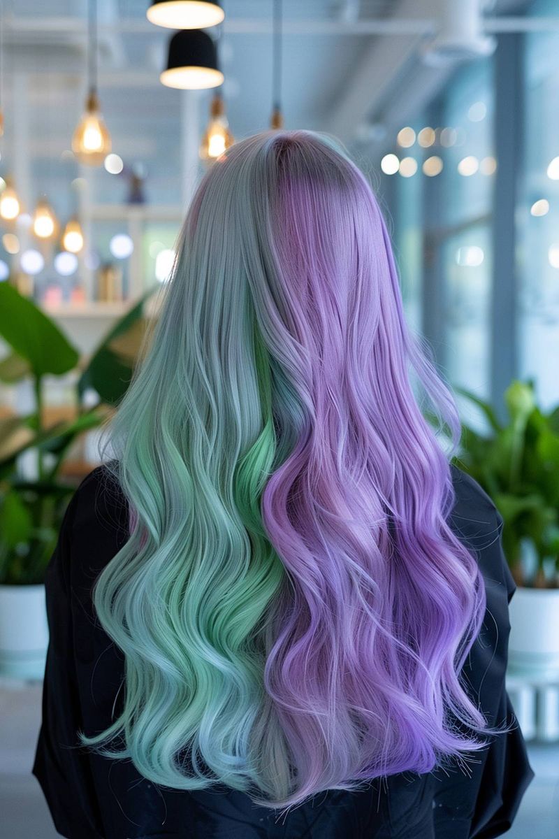 Ondas em tons pastel suaves