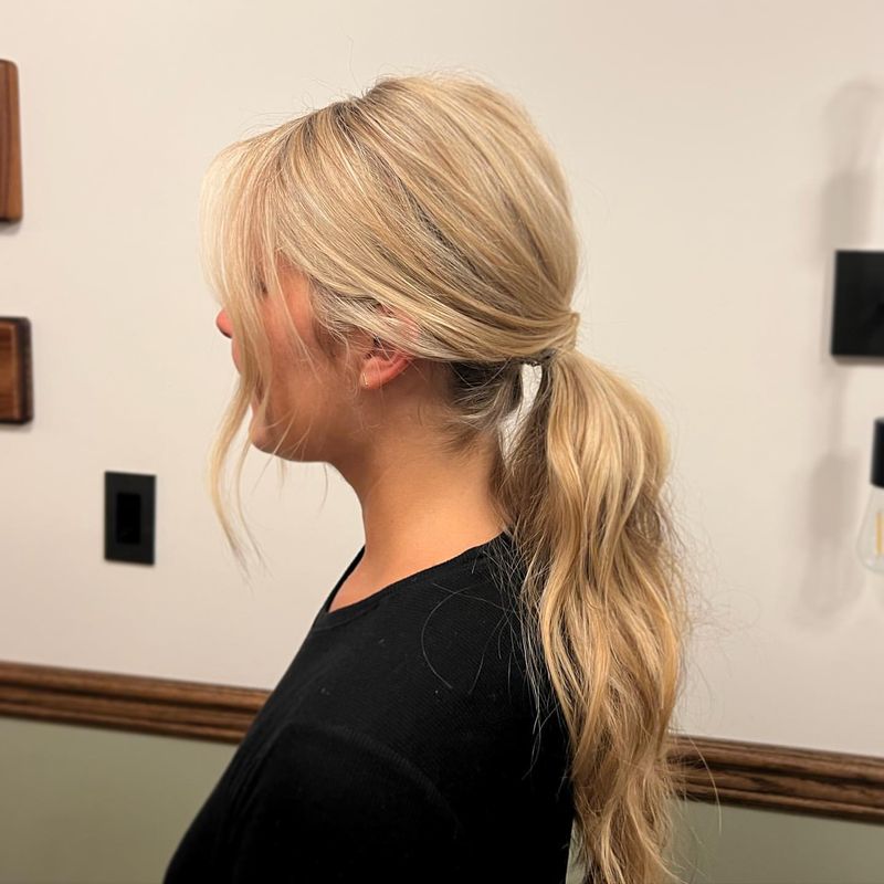 Teased Ponytail