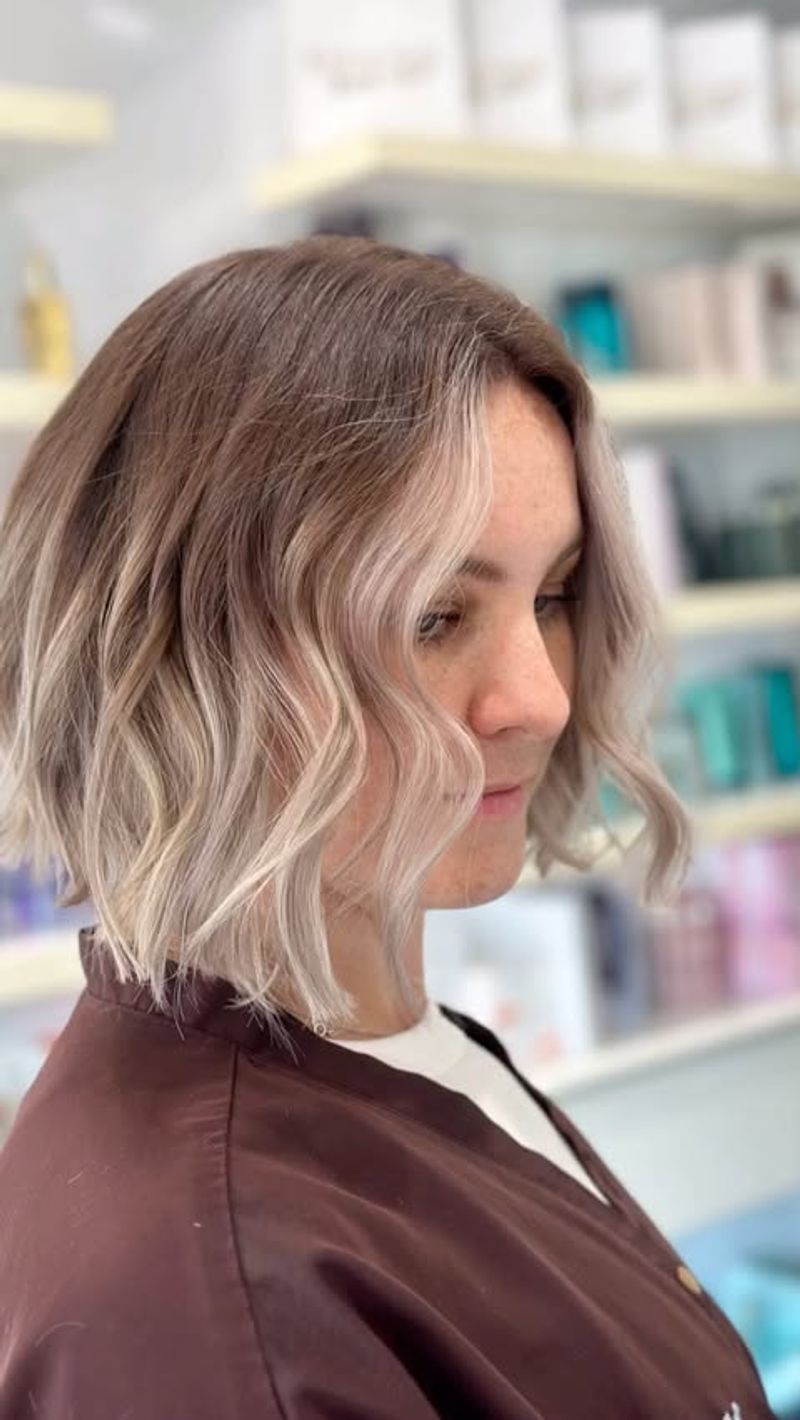 Textured Bob with Ombre