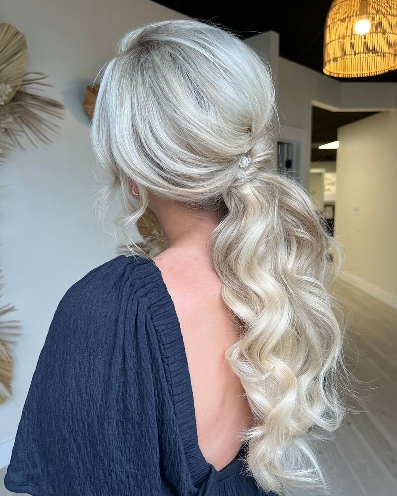 Textured Low Ponytail