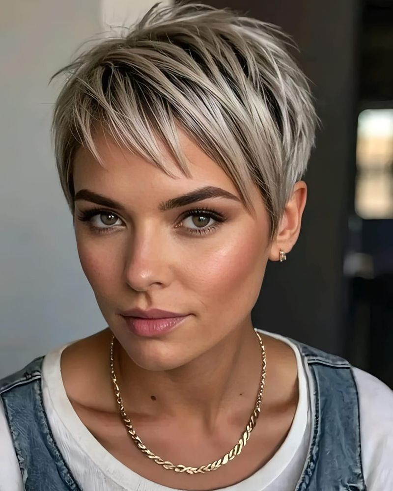 Coupe Pixie texturée