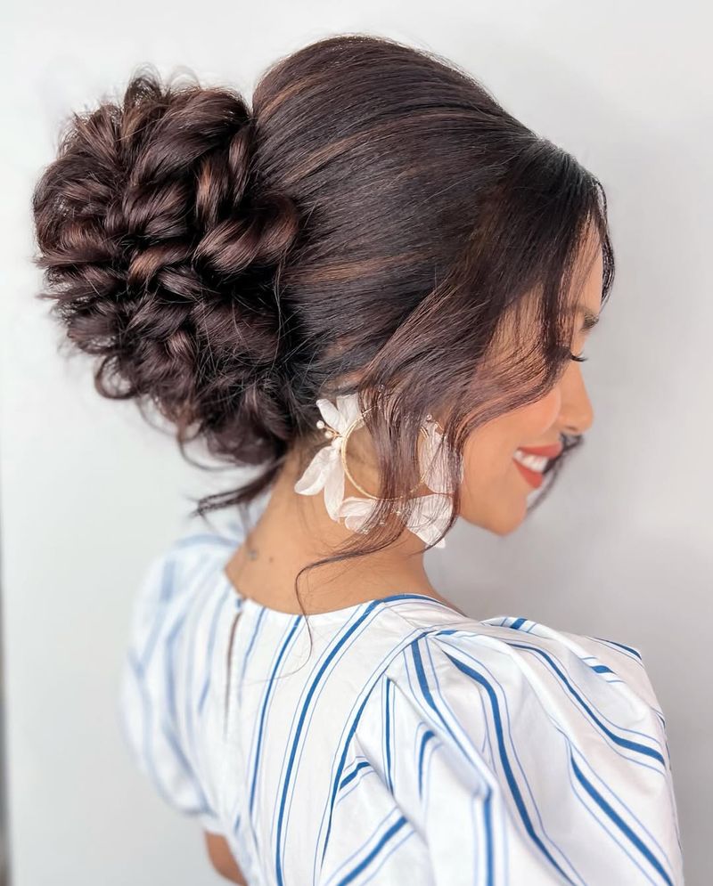 Textured Tresses Bun