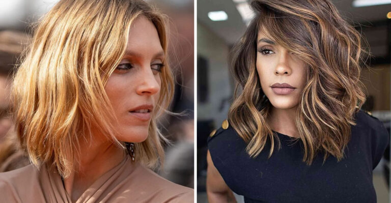 cortes de cabelo ondulado médio