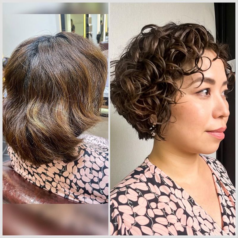 The Curly Blended Bob