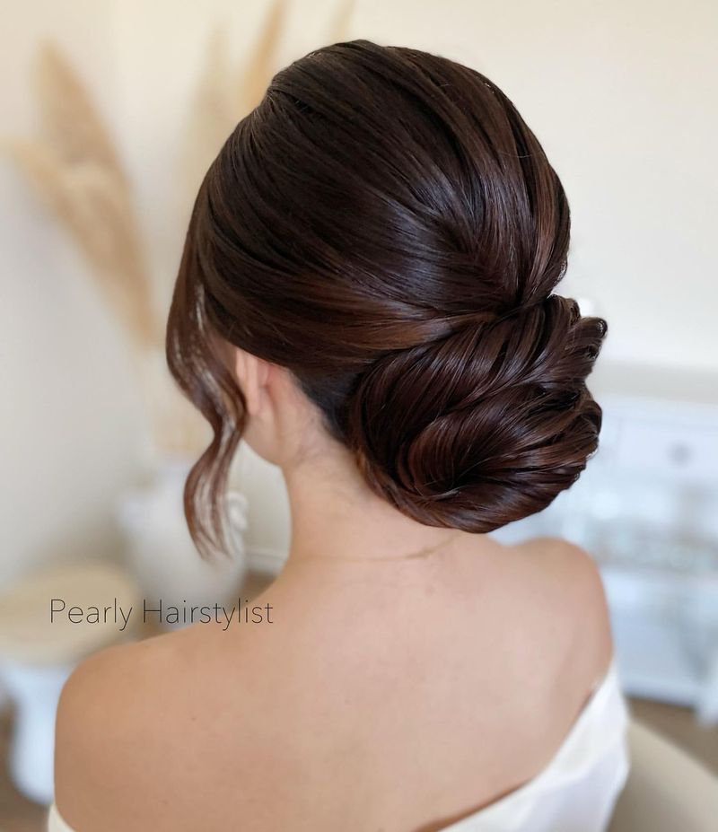 O penteado elegante