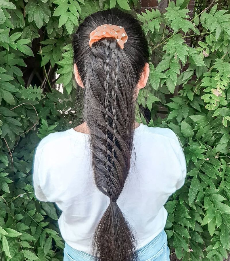 The Ladder Braid Ponytail